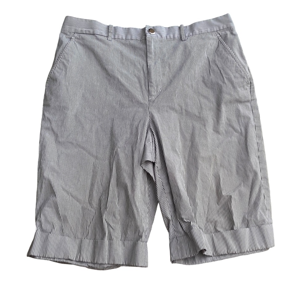 Lauren Active Ralph Lauren Womens Blue White Striped Seersucker Shorts Size 12